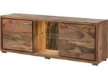 MASSIVMOEBEL24 | Bark #111 Mobile Tv In Legno Di Acacia Laccato / Natur 175X40X63