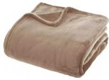 Copriletto In Pile Beige 125X150 Cm