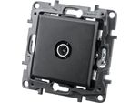 Presa Tv Maschio Nero 1,5 Db Niloe Step