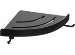 Mensola Angolare Da Bagno Nero Opaco 4,8X24,4X24,4 Cm