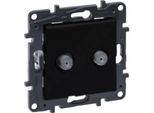 Presa Di Corrente 2Xtv Tipo F Nero 1,5 Db Niloe Step