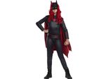 Dc Comics - Costume ''Batwoman'' - Bambini BN5391 (L) (Nero/Rosso)