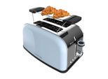 Cecotec Tostapane Verticale Toastin' Time 850 Blue Potenza 850W Doppia Fessura Efficienza Energetica