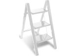 Tolletour Scala A Gradini Pieghevole 3 Gradini Argento Alluminio Scala A Gradini Pieghevole
