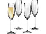Set Di Bicchieri Da Champagne Plisse 210Ml 4 Pezzi
