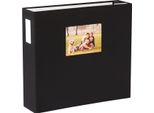 Hnfd Album Fotografico Lona In Lino Nero 1000 Immagini 34,5X33 Cm 168 Pagine Bianche