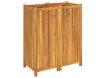 Vidaxl Fioriera Con Inserto 84X42X100 Cm In Legno Massiccio Di Acacia