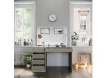 Vicco Tavolo Da Toeletta Sherry, 120 Cm Con Specchio, Grigio