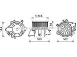 Prasco FT8437 - Motore Soffiante Oe 46722948 Per Punto, Doblo
