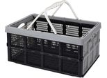 Storage Solutions Scatola Pieghevole 32L Grigio Bianco Plastica 35X49X24 Cm