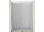 Mexen Velar Porta Doccia Scorrevole 140 Cm, Ghiaccio, Oro - 871-140-000-31-50
