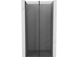 Mexen Velar Porta Doccia Scorrevole 110 Cm, Grafite, Gun Gray Spazzolato - 871-110-000-41-66