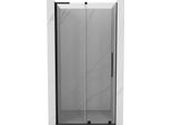 Mexen Velar L Porta Doccia Scorrevole 90 Cm, Trasparente, Nero - 871-090-003-01-70