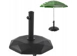 Base Per Ombrellone Da Giardino Nera 48 X 34 Cm