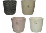 Vaso Da Fiori Decorativo In Gres 13X13,5 Cm