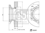 2X Febi Bilstein Disco Freno Posteriore 192691