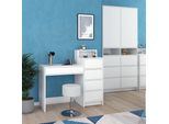 Vicco Fornitura: Tavolino Da Toilette Naara, 110.5 Cm Con Sgabello, Bianco