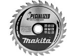 Lama Circolare Makita, Speciale Per Seghe A Tuffo 165 X 20 Mm - 28 Denti