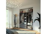 Vicco Armadio Elmo, 180 X 200 Cm Set Di 2, Antracite