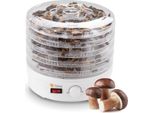Disidratatore Alimentare Da 250 W Con Controllo Della Temperatura A 5 Stadi Per Funghi, Frutta, Verdura Ed Erbe Aromatiche