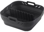 Teglia Quadrata In Silicone Per Friggitrice Ad Aria Con Tappetino In Silicone Padella Per Friggitrice Ad Aria