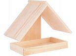 Mangiatoia Per Uccelli Da Parete In Legno 26 X 12 X 20 Cm