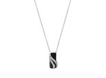 Kette Mit AnhäNger Celesta, Weiß, Halsketten, Damen, 45Cm, Silber 925 (Sterlingsilber), L: 45 B: 8Mm, GläNzend, B:8Mm