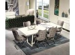 Set Sala Da Pranzo Di Lusso 7 Pz. Tavolo Da Pranzo Sedie Arredo Moderno Design Tavolo