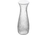 Caraffa In Vetro Da 1 Litro Con Coperchio, Design In Rilievo, Vetro Temperato, Lavabile In Lavastoviglie, Elegante