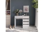 Vicco Tavolo Da Toeletta Sherry, 89.8 Cm, Bianco/Bianco Lucido