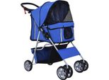 Fortuna Lai Carrello Per Cani Buggy Per Cani Pet Stroller Jogger Rimorchio Per Cani Blu, Pieghevole E Leggero, Ideale Per Le Escursioni