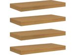 Syfax™ Scaffale Da Parete 4 Pcs Beige 50 X 23,5 X 4 Cm