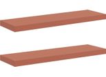 Syfax™ Scaffale Da Parete 2 Pcs Rosso 80 X 23,5 X 4 Cm