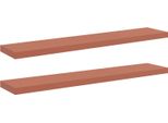 Syfax™ Scaffale Da Parete 2 Pcs Rosso 120 X 23,5 X 4 Cm