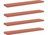 Syfax™ Scaffale Da Parete 4 Pcs Rosso 120 X 23,5 X 4 Cm