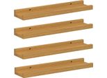 Syfax™ Scaffale Da Parete 4 Pcs Beige 40 X 9 X 3 Cm Legno Multistrato