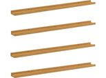 Syfax™ Scaffale Da Parete 4 Pcs Beige 100 X 9 X 3 Cm Legno Multistrato