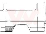 Piastra Di Riparazione Del Pannello Laterale Van Wezel Adatta Per MERCEDES-BENZ T1 Furgone (602) T1 Bus (601) T1 Furgone (601, 611) T1 Bus (602)