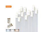 10X 150Cm Tubo Led G13 T8 Tubo Fluorescente / 24W Bianco Caldo (3000K) 2430 Lumen Angolo Di Emissione 270° / Incl. Starter 10-Pack/ Copertura Bianco Lattiginoso