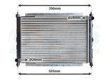 Van Wezel 02002069 Radiatore Acqua Radiatore Motore Per Honda Concerto Hatchback (Hw, Ma) Per Rover 200 (Rf)