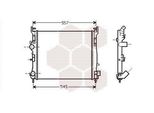Van Wezel 43002362 Radiatore Radiatore Ad Acqua Radiatore Motore Per Renault Clio Ii (BB0/1/2, CB0/1/2) Clio Ii Kasten (SB0/1/2) Thalia I (Lb) Thalia Ii (LU1/2)