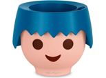 Fioriera Lechuza Ojo Blu Oceano | Fioriera Per Bambini Con Sistema Di Irrigazione | In Design Playmobil | Ø 21 X 15,8 Cm | 19044