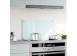 Vidaxl Alzatina Da Cucina In Vetro Temperato Bianco 70X40 Cm