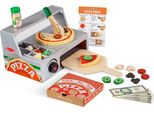 Melissa & Doug Top & Bake Pizza Counter - Gioco Alimentare In Legno, Cibo Giocattolo, Cucina E Cibo, Bambino/Ragazza, 3 Anno/I