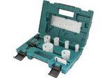 Set Di Seghe A Tazza Makita Bim Contiene: 19, 22, 29, 38, 44, 57 Mm - (2X) Adattatori - (2X) Punte Centrali