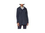 Giacca Donna Con Cappuccio A Scatto Nero Blu (N950) 36