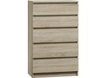 Cassettiera Stretta Con Cassetti Taavi - Rovere Sonoma