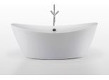 Vasca Da Bagno Freestanding 180 X 80 Cm Con Rubinetto A Colonna – Beverly