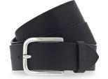 Vanzetti Pelle Cintura Classics 40Mm Full Leather Belt W90 Black Nero
