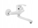 Miscelatore Per Lavabo A Parete Miscelatore Per Lavabo A Parete Bianco/Cromo Kakadu